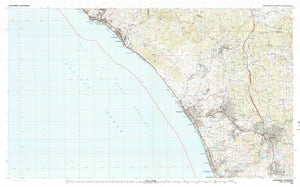 Oceanside California  Topographic Map - 1982