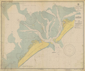 Ocracoke Inlet Map - 1945