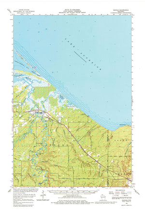 Odanah Wisconsin Topographic Map - 1964
