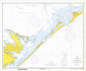 Ocracoke Inlet and Core Sound Map - 1969