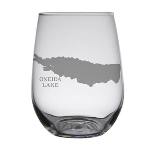 Oneida Lake Engraved Glasses