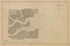 Ossabaw Sound Georgia Map 1879