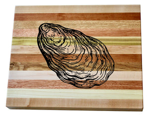 Oyster Engraved Wooden Serving Board & Bar Board