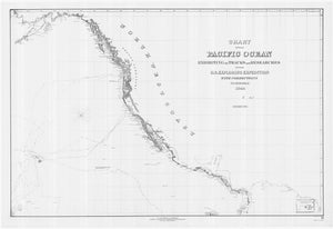 Pacific Ocean Expedition Map - 1844
