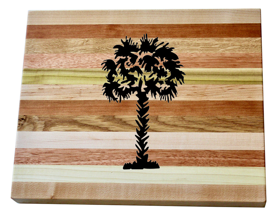 Palmetto Tree Engraved Wooden Serving Board & Bar Board
