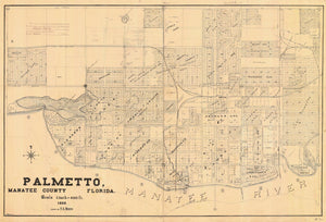 Palmetto Florida Map - 1925