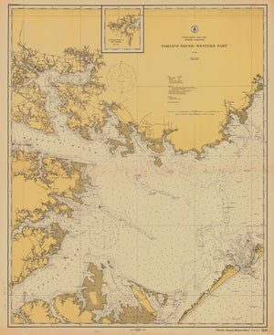 Pamlico Sound Map - 1915