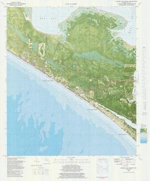 Panama City Beach Map - 1982