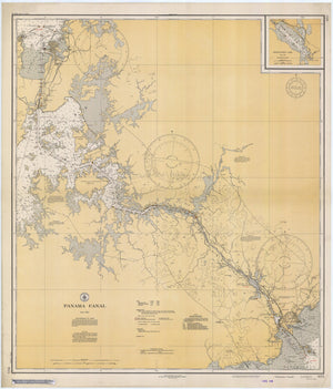 Panama Canal Map - 1934