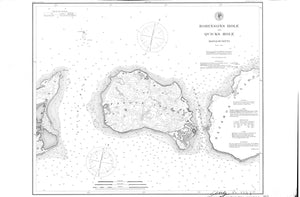 Pasque Island - Quick's Hole & Robinson's Hole Map - 1897