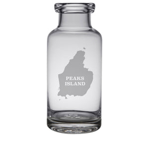 Peaks Island Engraved Glass Carafe