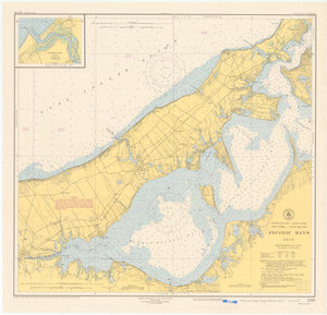 Shelter Island Sound & Peconic Bays - Long Island Map 1949