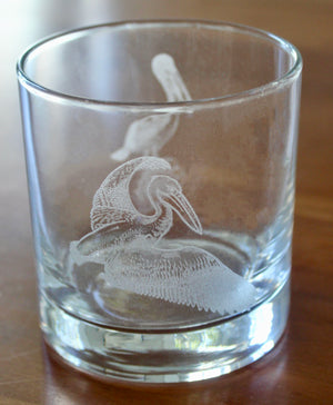 Pelican Engraved Glasses (double-sided)