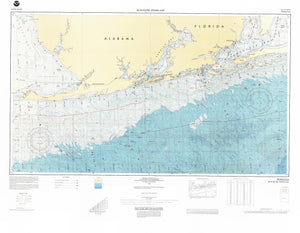 Pensacola Bathymetric Fishing Map - F26