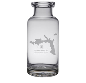 Peter Island Engraved Glass Carafe