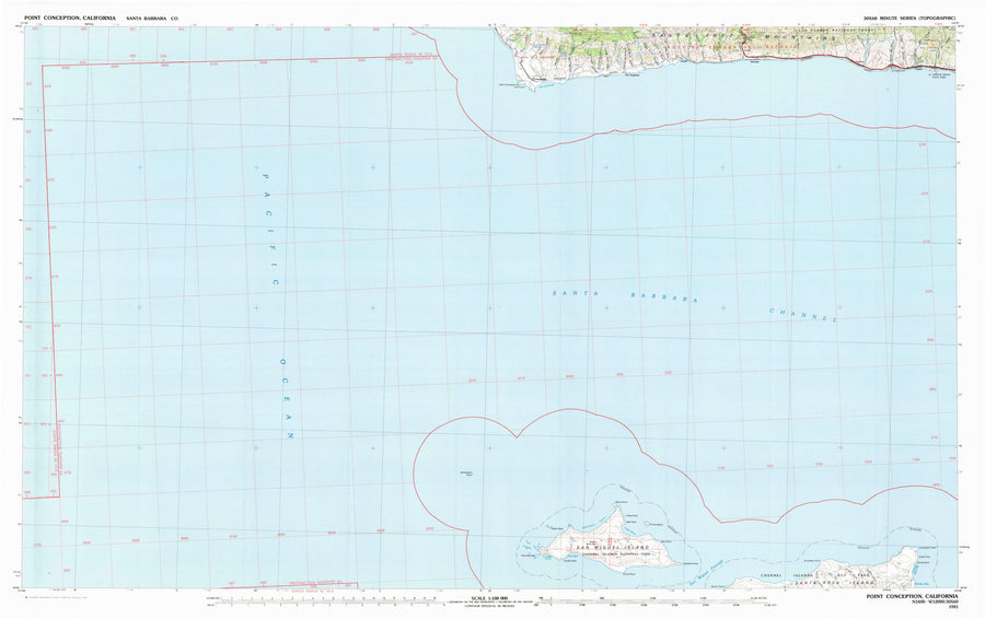 Point Conception Topographic Map - 1981
