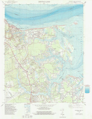 Poquson Virginia Map - 1983