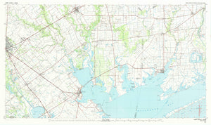 Port Lavaca Texas Map - 1984