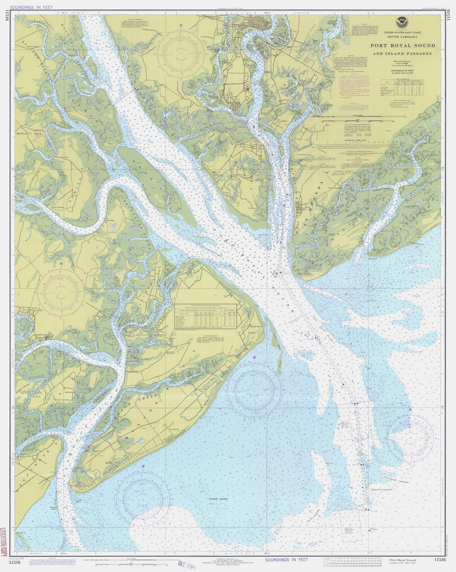 Port Royal Sound Map - 1979