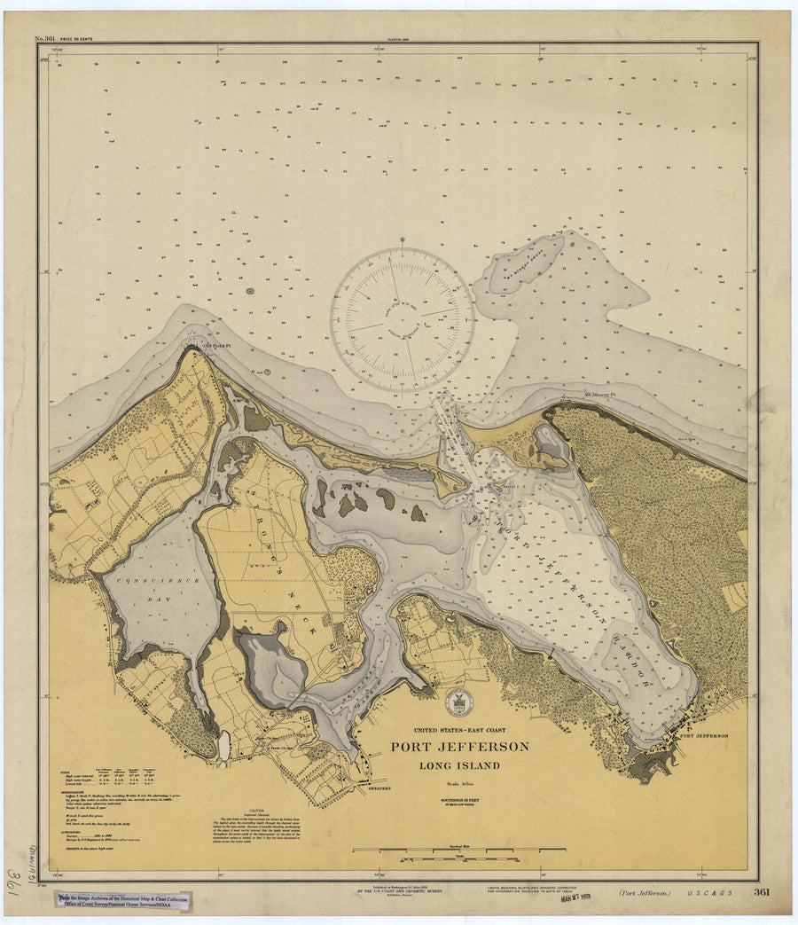 Port Jefferson (Long Island) Map - 1931