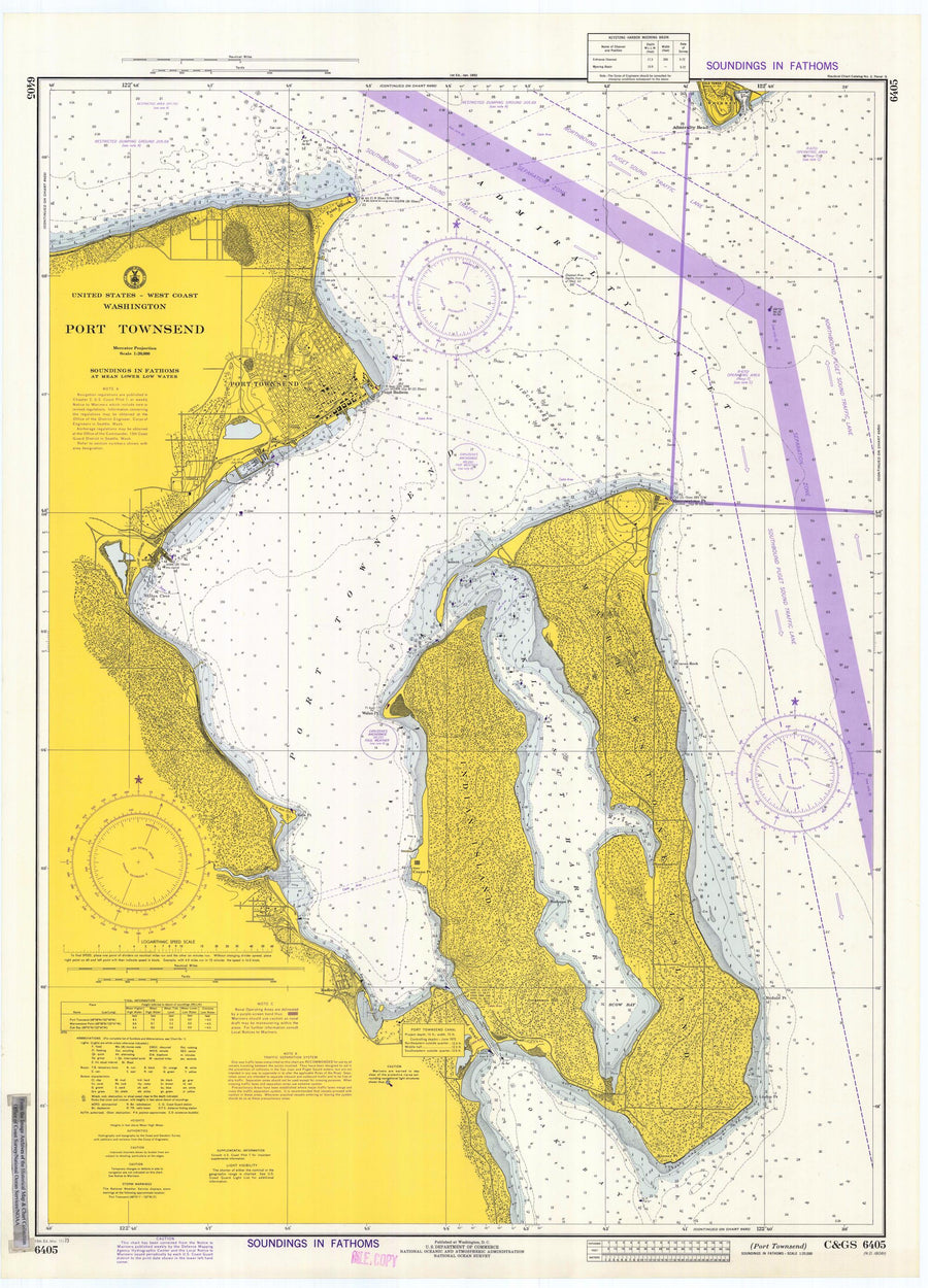 Port Townsend Map - 1973