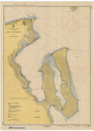 Port Townsend Washington Map - 1948