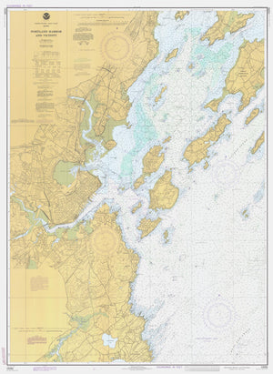 Portland Harbor Map - 1977