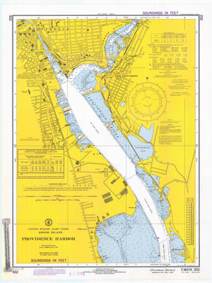 Providence Harbor Map - 1972