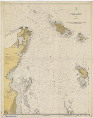 Puerto Rico Map, Bahia De Fajardo Chart - 1930