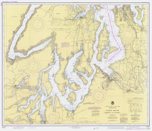 Puget Sound Map - Seattle to Olympia 1979