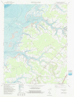 Pungoteague Virginia Map - 1968