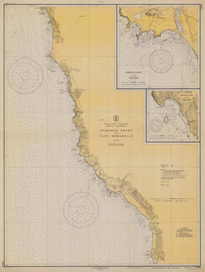 Pyramid Point to Cape Sebastian Map - 1934