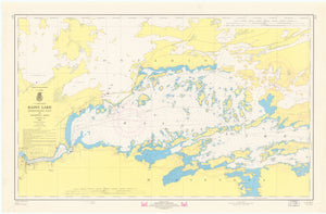 Rainy Lake Map - 1970