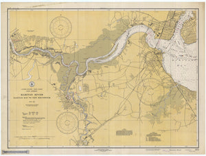 Raritan River - Raritan Bay to New Brunswick Map - 1937
