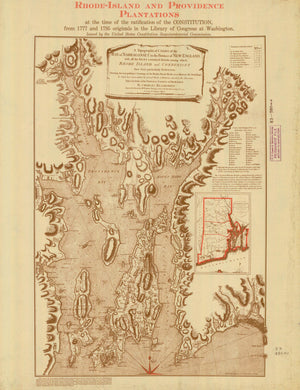 Rhode Island and Providence Plantations Map - 1795