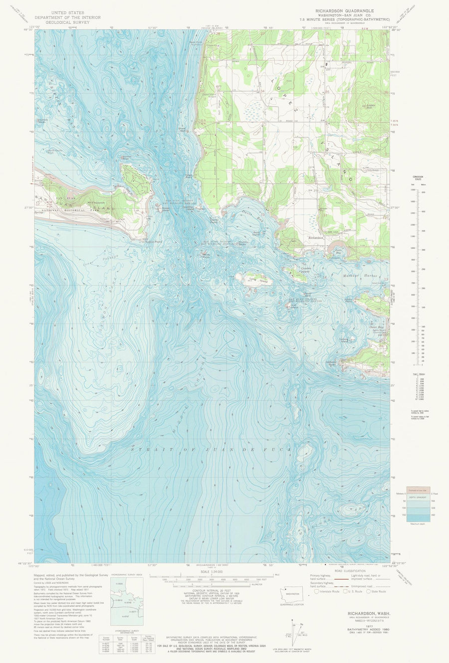 Richardson WA Map - 1977