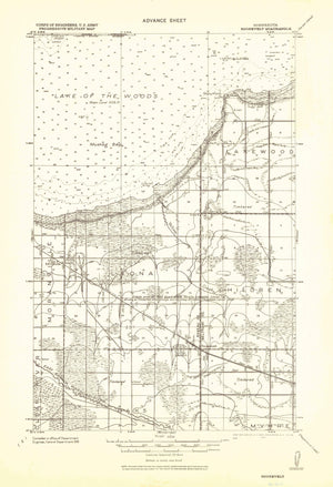 Roosevelt, Minnesota Topographic Map - 1943