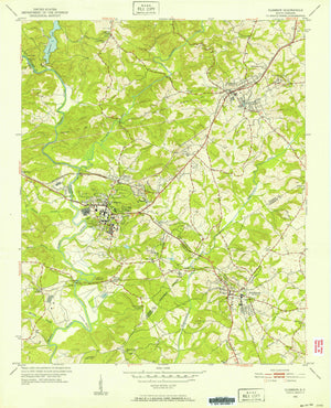 Clemson South Carolina Topographic Map - 1951