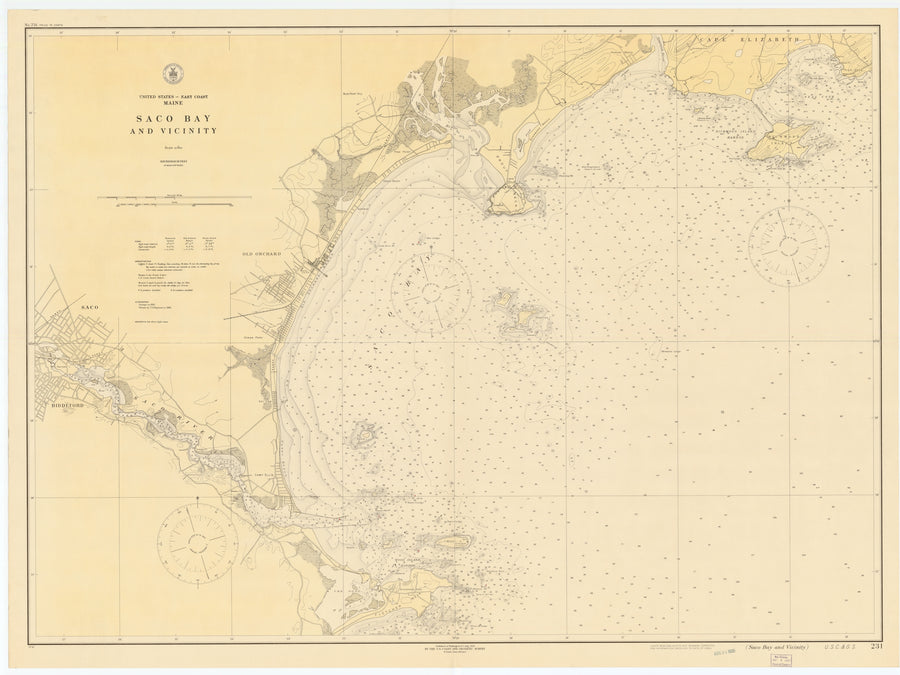 Saco Bay Map - 1925