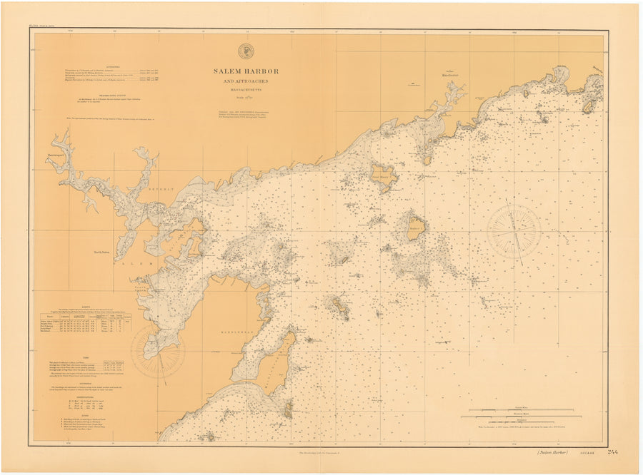 Salem Harbor Map - 1897