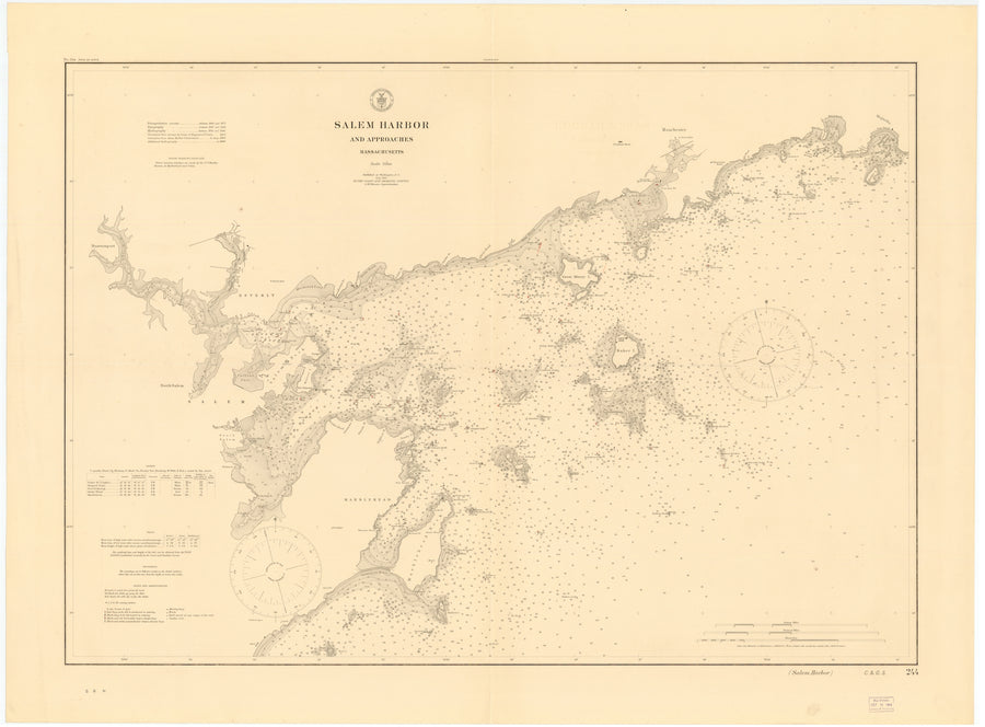 Salem Harbor Map - 1914