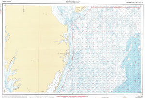 Salisbury Bathymetric Fishing Map NJ185