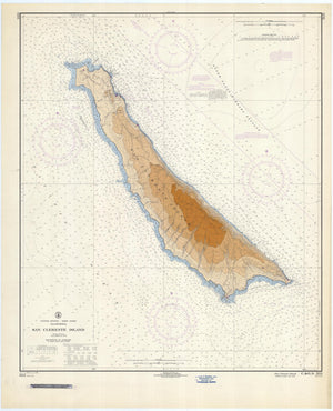 San Clemente Island Map - 1966