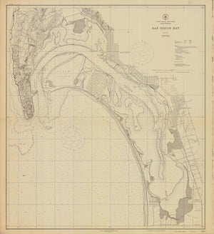 San Diego Bay Map - 1920