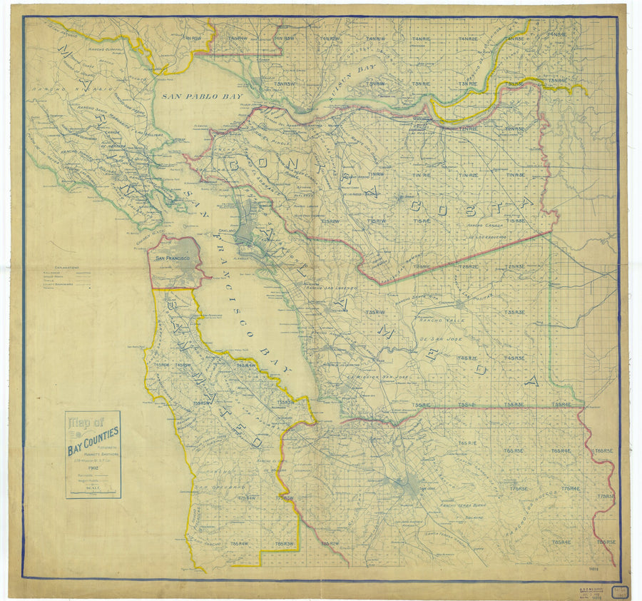San Francisco Bay Map - 1902