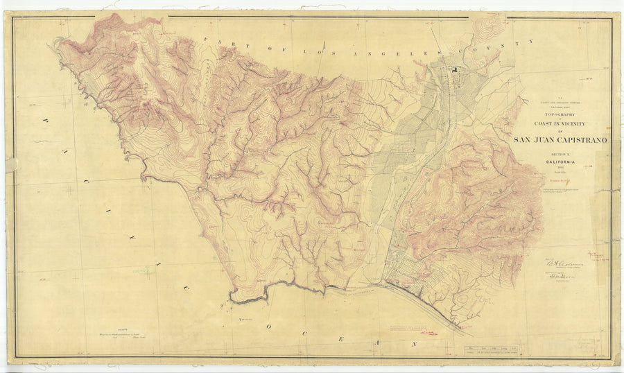 San Juan Capistrano Map - 1885