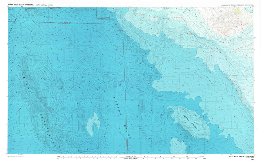 Santa Rosa Island Map - 1993