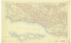 Santa Barbara Channel Map - 1931