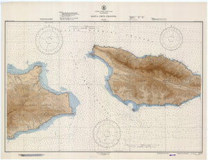 Santa Cruz Channel Map - 1947