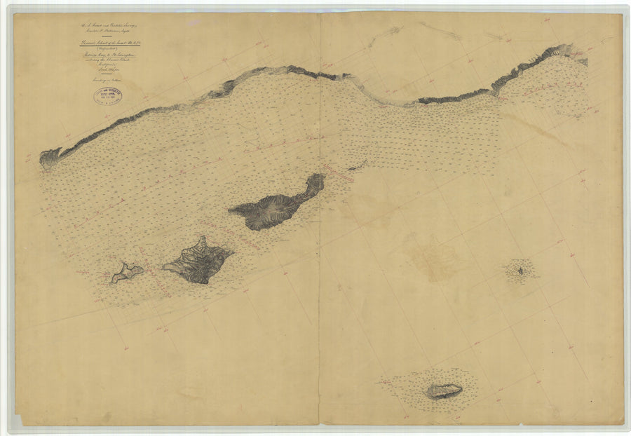Santa Barbara Channel (Santa Monica to Pt. Conception) Map - 1881